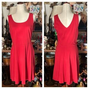 Red Sleeveless Dress